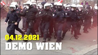 AUFGEHEIZTE Stimmung bei DEMO in WIEN |  04.12.2021