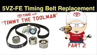Toyota Timing Belt Replacement (PART 2) for 3.4L V6 5VZ-FE (4runner, Tacoma, Tundra & T100)