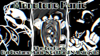 Monotone Panic / Plumber Panic but Costume Mario & Gold and NMI sings it! (FNF Cover)