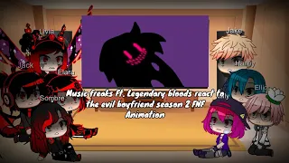 TMF ft. legendary bloods react to evil boyfriend S2 fnf animation