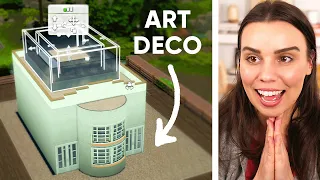 I tried to build a pastel, Art Deco home! The Sims 4 Highschool Years