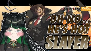 How does he look even hotter?! 🧐🩸 | GUILTY GEAR STRIVE: SLAYER TRAILER REACTION