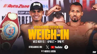 Shakur Stevenson vs Edwin De Los Santos | OFFICIAL WEIGH-IN