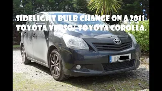 Toyota Verso Light Bulb Change