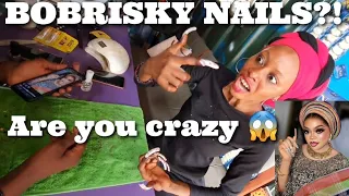 I WENT TO THE WORST MALE NAILS ARTIST FOR BOBRISKY NAILS 😱😱