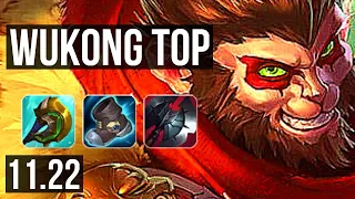 WUKONG vs SHEN (TOP) | 2/2/18, 700+ games, 1.2M mastery | BR Diamond | 11.22