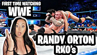 Girl Reacts to WWE Randy Orton RKO's for the First Time!