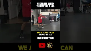 Mistakes When Throwing A Jab: OVER STEPPING