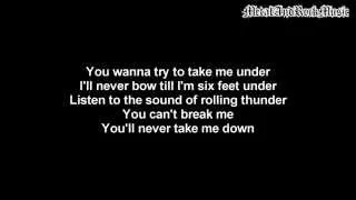 Thousand Foot Krutch - Down | Lyrics on screen | HD