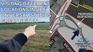 Visiting different locations inside Universal Studios Great Britain