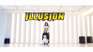 거울모드 mirrored aespa 에스파 [illusion 도깨비불]2인안무