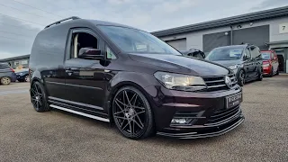 volkswagen Caddy sportline edition r modified Lowered Remapped alloys leather mk4 blackberry