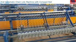 Fully Automatic Chain Link Weaving Machine with Compact Roll