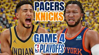 PACERS vs KNICKS GAME 4 - 2024 NBA PLAYOFFS EAST SEMIFINALS - NBA 2K24 (PS5) [4K UHD]