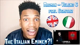 REACTION TO ITALIAN RAP - MADMAN - VELENO 6 FEAT. GEMITAIZ