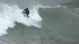 Surfing at Fort Point, CA