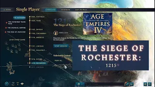 Age Of Empire 4 - 1215 The Siege Of Rochester | Learn Age Of Empire IV - Norman Campaign Missions