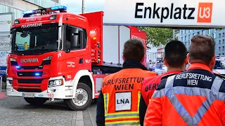 BRAND IN U-BAHN STATION | Großeinsatz in Wien Simmering