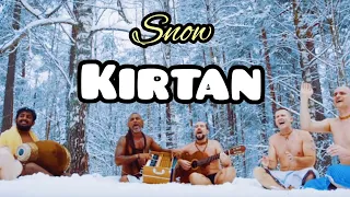 Harinam Sankirtan in the snow