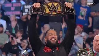 Roman Reigns presenta nuevo Campeonato Indiscutible - WWE SmackDown 2 de Junio 2023 Español Latino