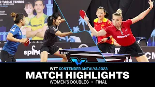 Maria X./Adina D. vs Suthasini S./Orawan P. | WD Final | WTT Contender Antalya 2023