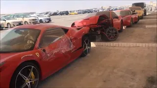 ABANDONED CARS IN DUBAI-MULTI BILLIONAIRE’S EDITION(FERRARI,BENTLEY,AUDI R8,G WAGONS)