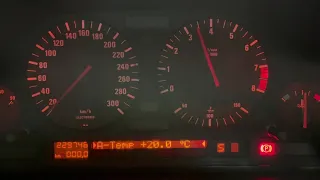 BMW E34 M5  S38B36 test po naštelovaní 6-klapky nič viac :D