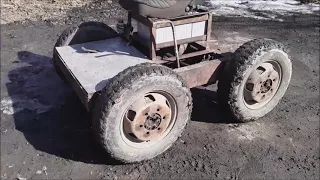 Тесла, Электричка, минитрактор своими руками. Homemade tractor. DIY.