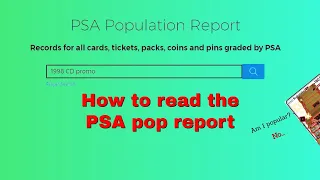 How to Read and Use the PSA Pop Report