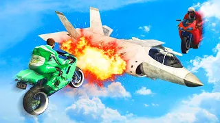 KAMIKAZE BOMBER PLANES vs. FLYING BIKES! (GTA 5 Funny Moments)