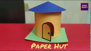 Hut, Paper Hut, Hut craft, Hut making, Paper Hut craft , paper Hut house , how to make paper hut