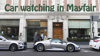 Car Spotting in Mayfair London (Supercars and Luxury Fashion)