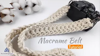 DIY MACRAME BAG BELT / Camera Strap