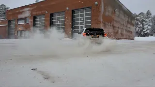 Toyota GR Yaris on snow