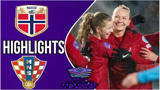 Norway vs Croatia UEFA women's nations league - Highlights