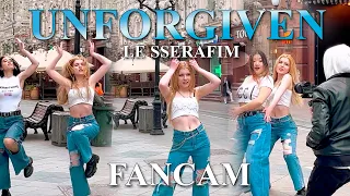 [K-POP IN PUBLIC] LE SSERAFIM (르세라핌) - 'UNFORGIVEN' 댄스 커버 카즈하 FANCAM
