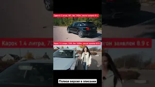 Сравнение динамики Kia Sorento с V6 и Skoda Karoq 1.4TSi #shorts