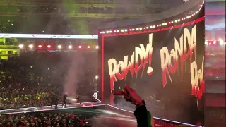 Rowdy Ronda Rousey Entrance at WWE WrestleMania 35 from MetLife Stadium 4/7/19