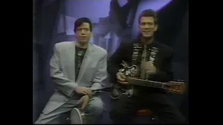 Chris Isaak and Kenney Dale Johnson hosting MTV in 1990