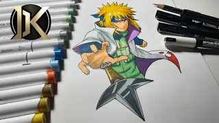 Minato Namikaze - Speed Drawing | DKArtsTV