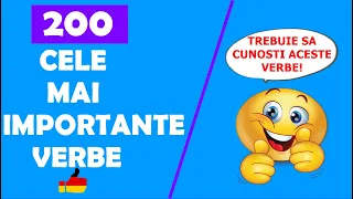 🇩🇪200 cele mai #IMPORTANTE VERBE din limba germană!🙀 Trebuie să le cunoști neapărat.