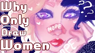 Why Do Some Artists Only Draw Women? - Art Theories + SpeedPaint