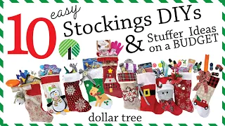 10 AMAZING Dollar Tree Christmas Stocking DIYs | Christmas Stocking Stuffer Ideas on a BUDGET