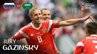 Iury GAZINSKY Goal - Russia v Saudi Arabia - MATCH 1