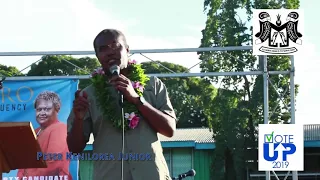 The Next Prime Minister Of Solomon Islands Peter kenilorea Junior.