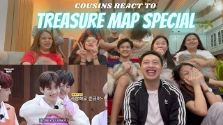 Cousins ​​REACT TO [TREASURE MAP] 추석 특집 🌕 추석특집 🌕 사랑해 12꽃도령