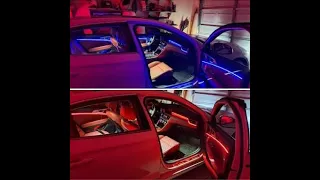 HOW TO Full Interior Ambient light Install Genesis G70 Step by Step (Dash, 4 doors & Door Pockets)