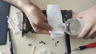 ASUS GTX 1060 3GB Filthy Thermal Paste Removal After 5 Years