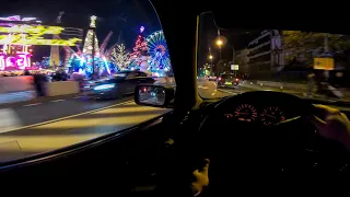 BMW 518i E34 - Holiday POV Night Drive - GoPro 6