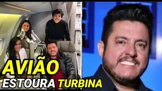 Avião explode turbina com cantor Bruno da dupla Bruno e Marrone | Piloto faz pouso de emergência!